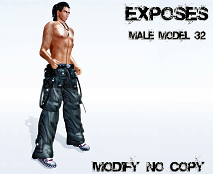 Second Life Marketplace - EXPOSES - MALE MODEL 32 - NO COPY